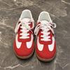 Mode 2024 Damen Sneaker Frühling Herbst Spleißen Echtes Leder Beliebt Schnürer Flats Lässige Arbeitsschuhe Frau Neuankömmling