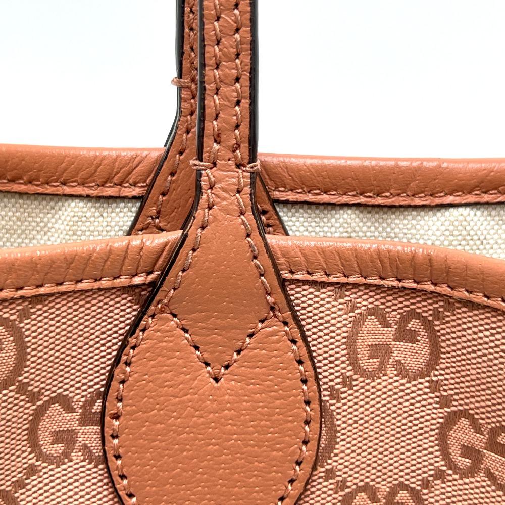 Gucci 742102 GGCanvas Ophidia GG Small Hand Bag Tote Bag GGCanvas Pink