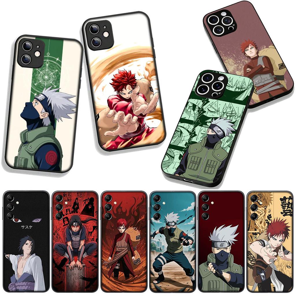 for Apple iPhone 16 15 14 Plus 13 12 Mini 17 Pro Max + ProMax 16E Air 15+ Phone Cover Case Kakashi Narutos Gaara Uchiha Sasuke