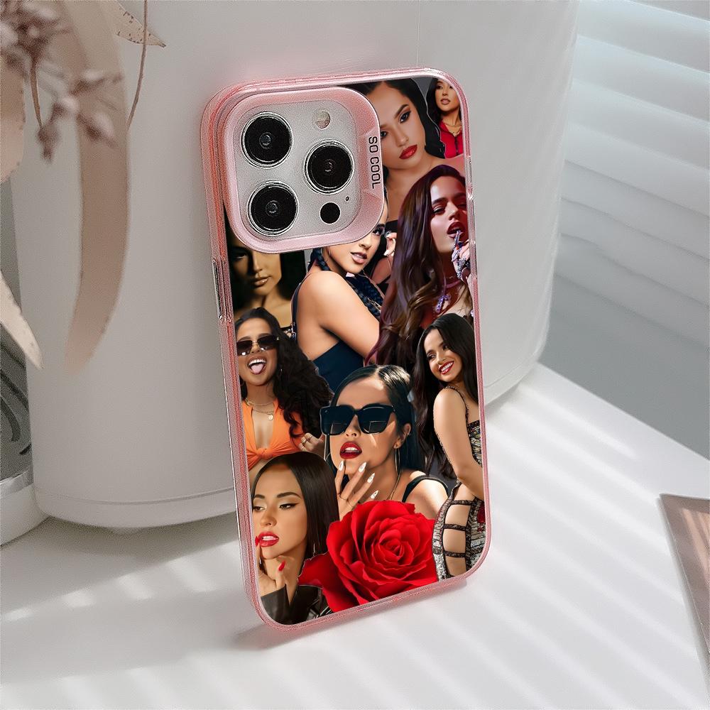 Fashion Becky G Pink Translucent Mobile Phone Case for iPhone 17 16 15 14 13 12 11 X XR XS Air Pro Max Plus Colorful Cover