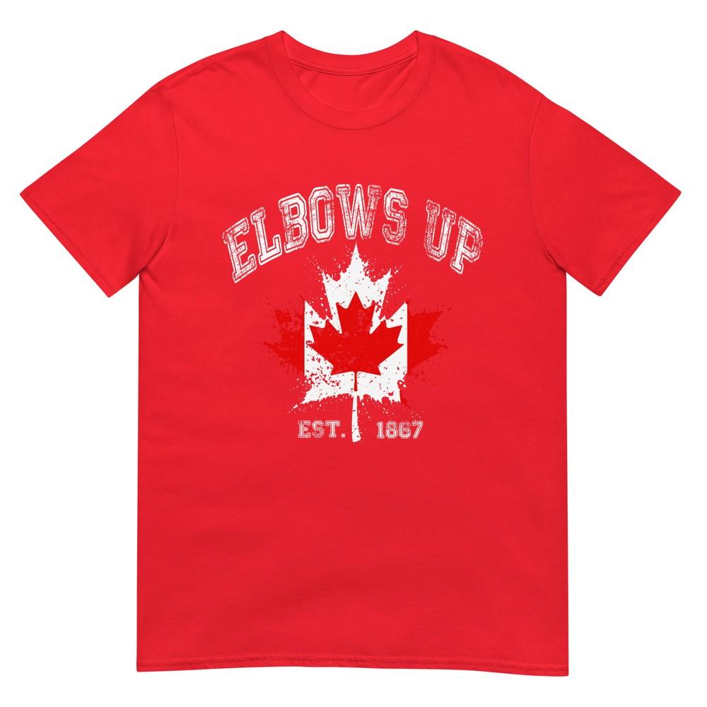 Elbows Up Canada Est 1867 Proud Canadian Strong Canada TShirt