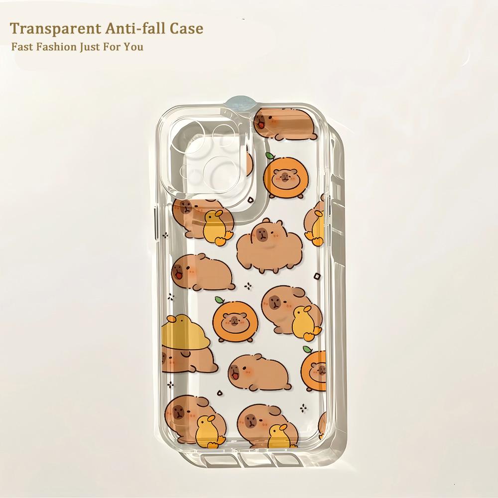 Cute Capybaras New Phone Case For Samsung Galaxy S26 S25 S24 S23 S22 S21 S20 FE Note 20 10 Edge Plus Ultra Lite 5G Clear Cover
