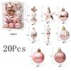 20/29Pcs Christmas Decorations Santa Claus Snowflake Christmas Xmas Tree Pendant Ornament for Home Decor New Year 2026 Accessory