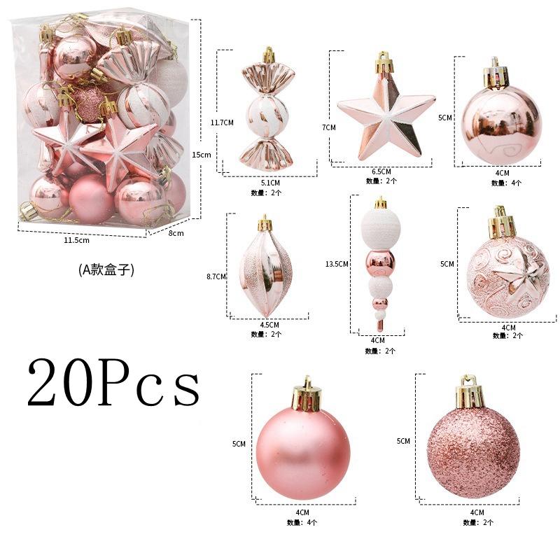 20/29Pcs Christmas Decorations Santa Claus Snowflake Christmas Xmas Tree Pendant Ornament for Home Decor New Year 2026 Accessory