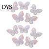 Sewing Patches 10Pcs Butterfly Appliques Exquisite Handicraft Double Layers DIY Embroidery Craft Flower Accessories