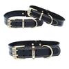 Genuine Leather Dog Collar Small Medium Large Dogs - Adjustable Durable Pet