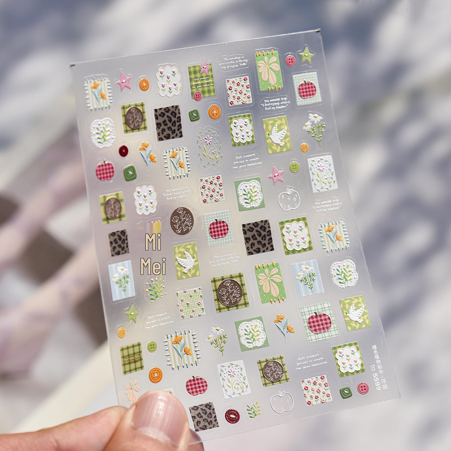 Tomoni Shell Light Spring Nail Art Stickers – Sweet Cute Teacup Design