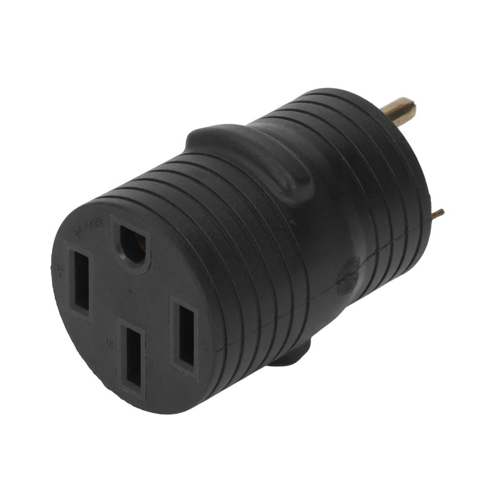 RV Plug Adapter PVC 30A Male TT 30P to 50A Female 14 50R Power Connector