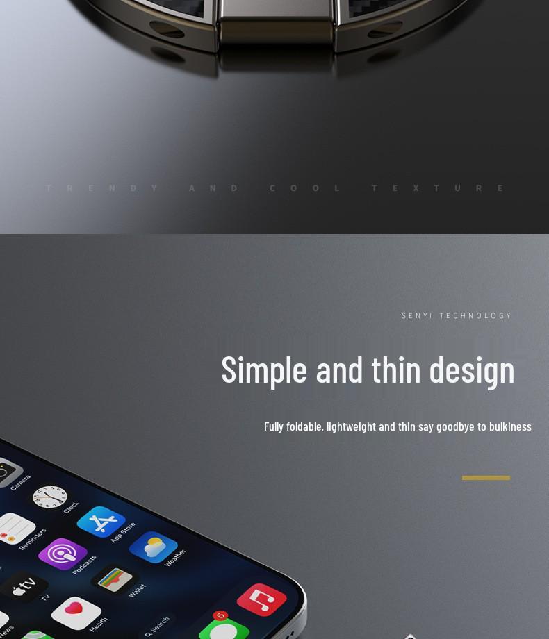 Magnetic Alloy Phone Stand: Multi-functional Desktop Holder for Universal Use