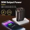 30W Dual Port USB & Type-C Fast Charger for US/EU - Mobile Phone PD Travel Charger