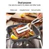Stainless Steel Meat Turner Comfortable Grip Nonslip Spatula with Extended Handle Barbecue Accessory