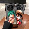 One Piece Cool Luffy Zoro Case for Xiaomi Redmi Note 14 12 9S A4 14C 13C 10 11 13 Pro Plus Funda Back Phone Cover