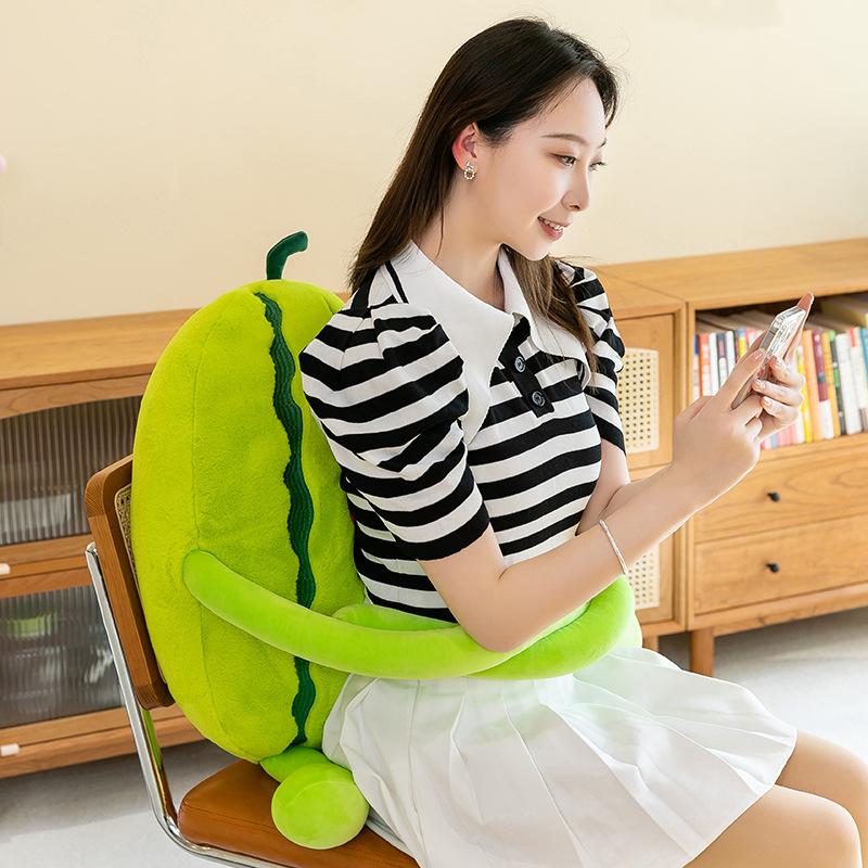 Funny Fruit Doll Plush Pillow Ugly and Cute Watermelon Doll Plush Toy Home Decoration Couple Gift