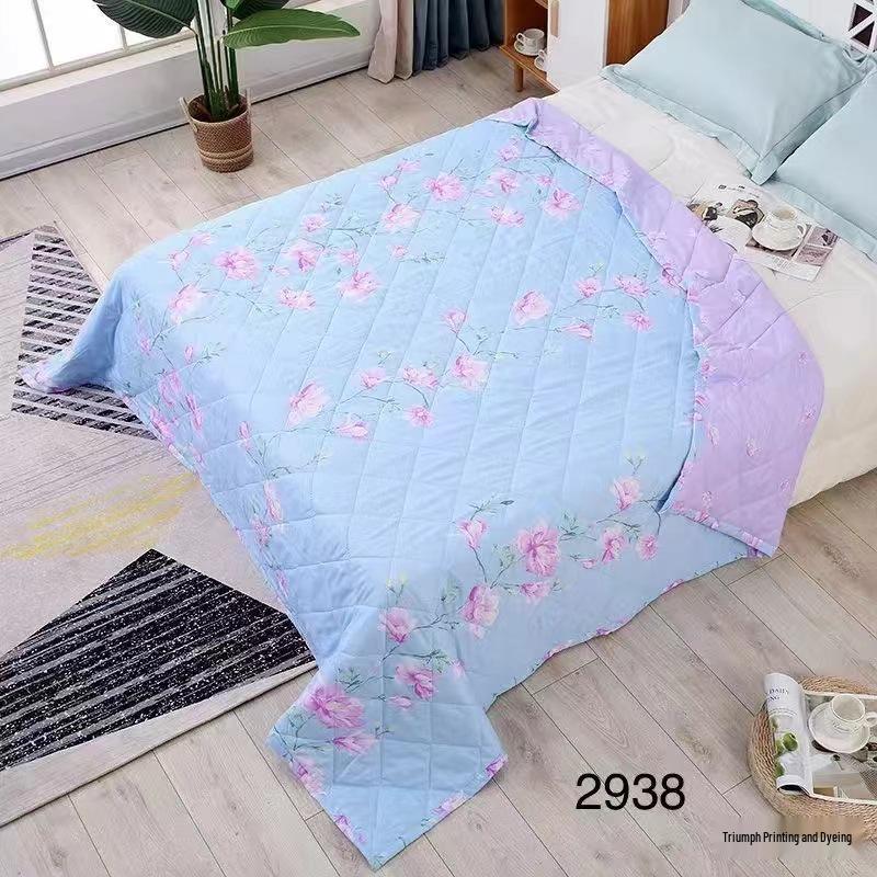 Summer & Autumn Lightweight Quilt: Double and Single Air Conditioning Blanket for Kids, Thin, Machine Washable