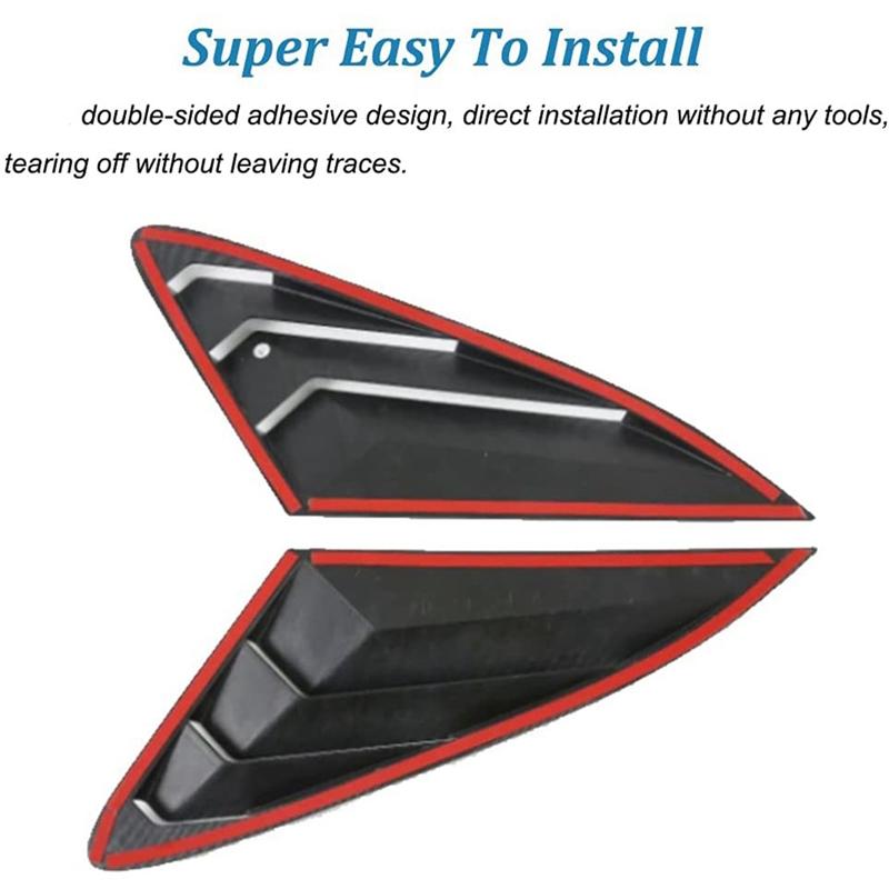 A28G-2X Rear Side Window Quarter Louver Cover For KIA K5