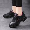 Women PU Leather Running Shoes Fashion Air-cushion Casual Sports Shoes Ladies Platform Shoes Outdoor Sneakers