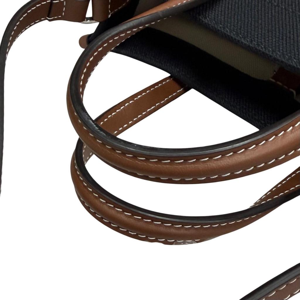 Pristine BURBERRY Shoulder Bag black canvas Women 8055749 Used