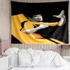 1 Pieza Tapiz de Secado Rápido con Pose Dinámica de Bruce Lee, Tapiz de Diseño Único, Adecuado para Dormitorio, Sala de Estar, Sala de Juegos, Cálidos Regalos Navideños