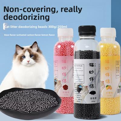 Cat Litter Deodorizing Bead Bottle Cat Litter Companion Activated Carbon Deodorizing Bead Cat Litter Basin Deodorizing Bead for Cats