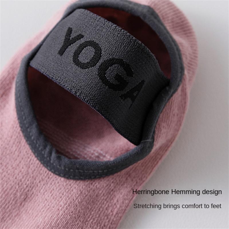 New Women Anti Slip Pilates Socks Five Toe Silicone Non-Slip Yoga Sock Bandage Ballet Dance Ladies Fitness Sports Cotton Sock