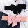 Elegant Elastic Wide Side For Girls Women Waistbands Dress Decoration Korean Belt Large Bow