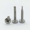 400pcs 410 Stainless-Steel Hexagonal With Round Head Cross Drilling Screws With Washer Furniture, DIY And Other Scenarios