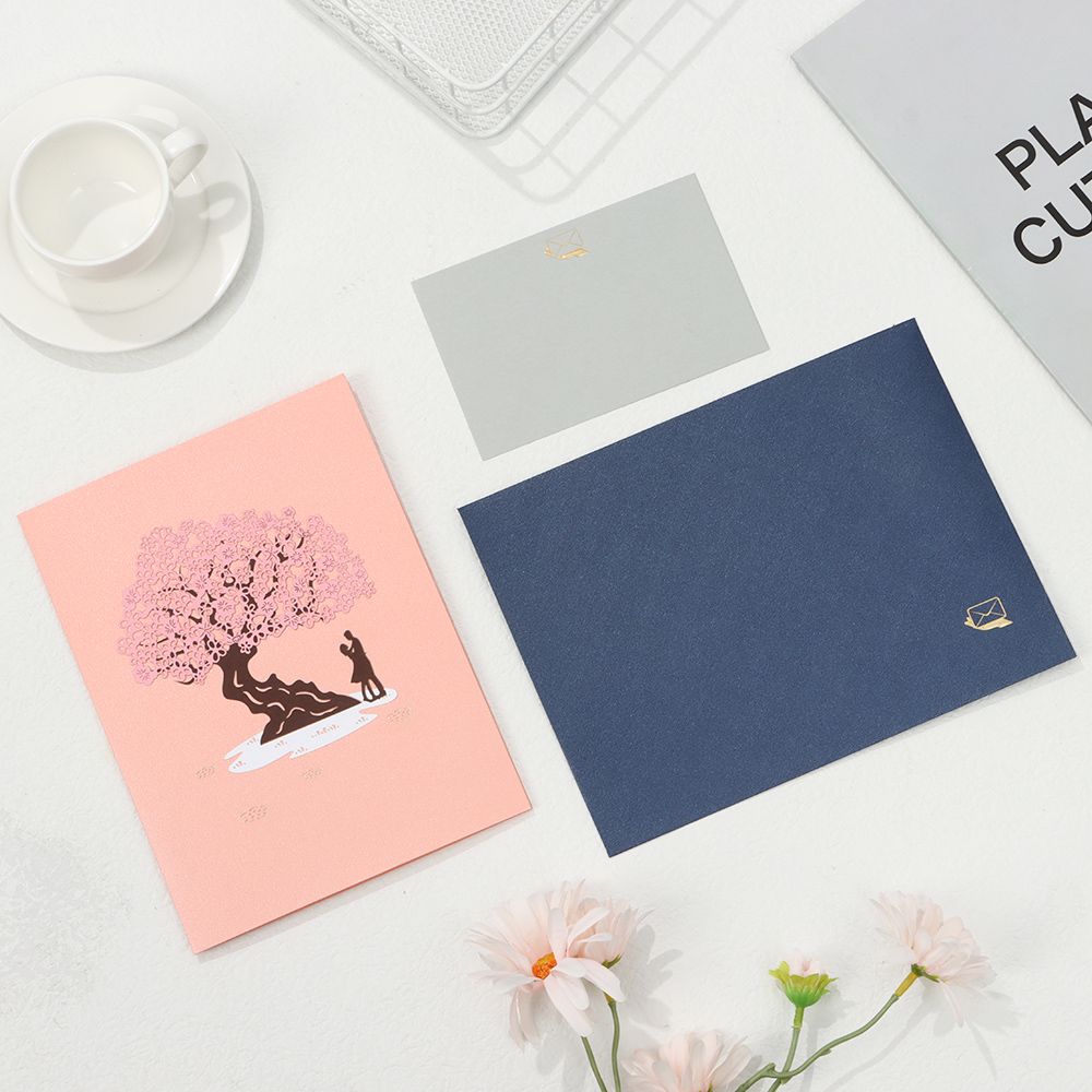 Presente Dia dos Namorados Convite de Casamento 3D Cartões de Agradecimento Cartão de Cumprimentos Cartão de Amor Pop UP