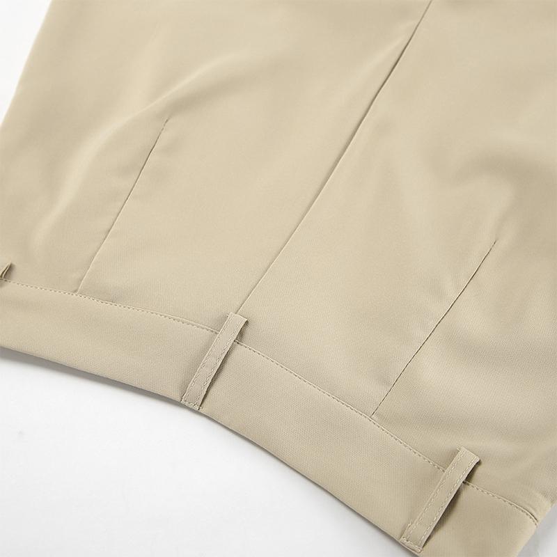 Conjuntos Elegantes para Mujer 2 Piezas Verano Nuevo en Conjuntos a Juego Estilo Commuter Sin Mangas Cuello en V Cuello Colgante Pantalones Cortos de Dos Piezas