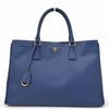 Auth Galleria Tote Bag Large Saffiano Leather Blue Pr3344cc