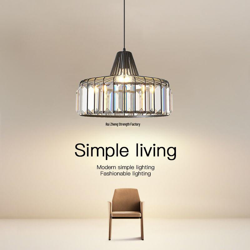 Simple Modern Crystal Chandelier for Restaurant or Bedroom