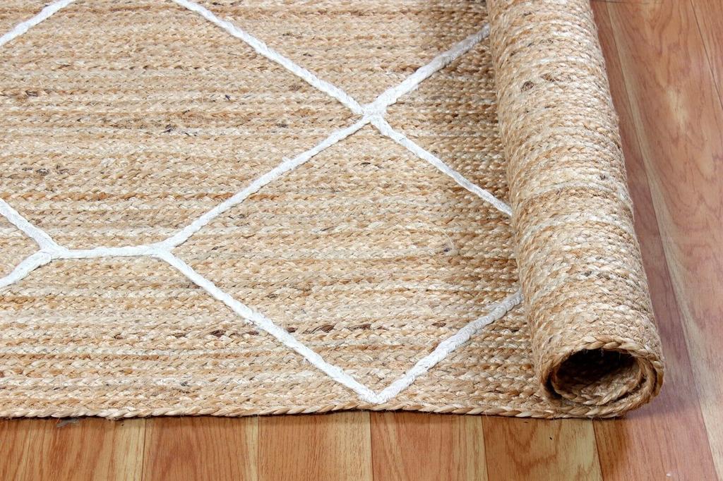 Jute Round Rug Handmade Natural Rug for Any Space Look Rustik Decor For Any Space Area