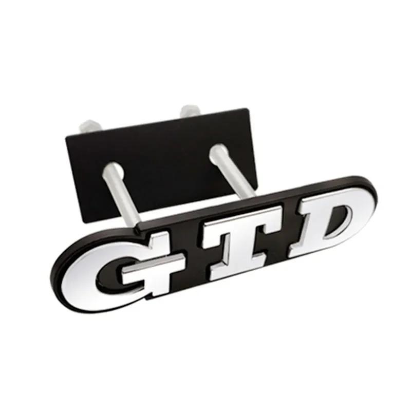 BSH1 For VOLKSWAGEN VW GTI 3D Metal GTD Logo Car Rear Trunk Badge Sticker Front Grill Emblem For VW Polo Golf 4 5 6 7 GTD MK4 MK5 MK6 in2