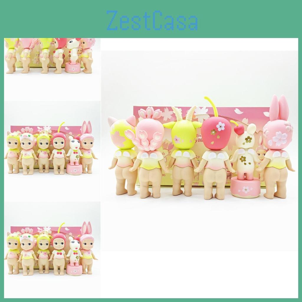 Pvc Captivating Cherry Blossom Angel Figurines Spring Collection Blind Box Ideal For Decorative Cake Accessories And Gifts