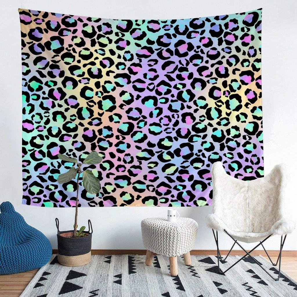 Tapestry Wild Brown Animals Leopard Print Wild Animals Living for Room Bedroom Dormitory Wall Hanging Tapestry Art Decorations