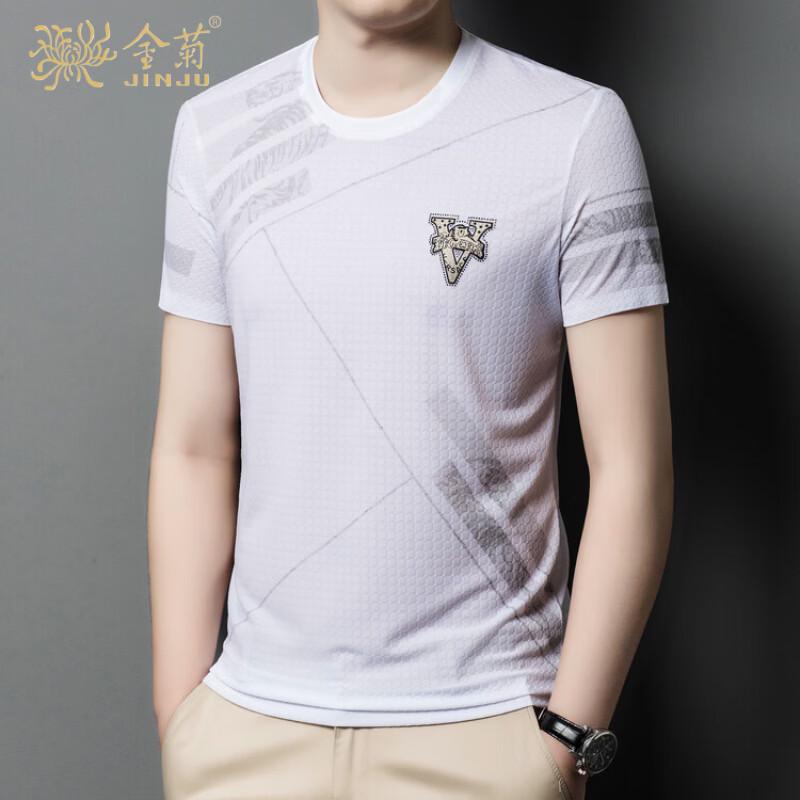Men s Ice Silk Breathable Short-Sleeve T-Shirt M