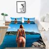 Bikini Duvet Cover 3D Printing Bedding Set Creative Home Textiles Microfiber Bed Cover Man Woman King Size Bed Spread