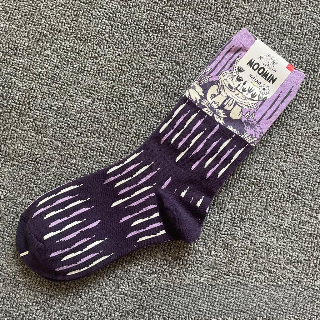 Mid-Calf Cartoon Cotton Socks — All-Season Style