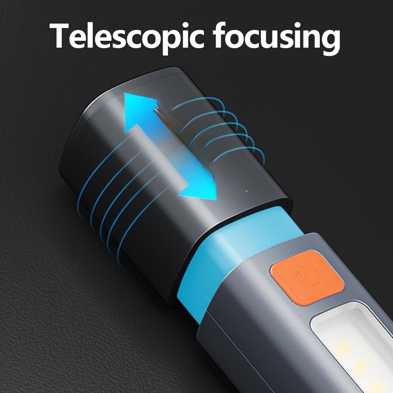 High lumen flashlight with variable zoom charging, suitable for camping, hiking, and home use Camping light and barbecue light