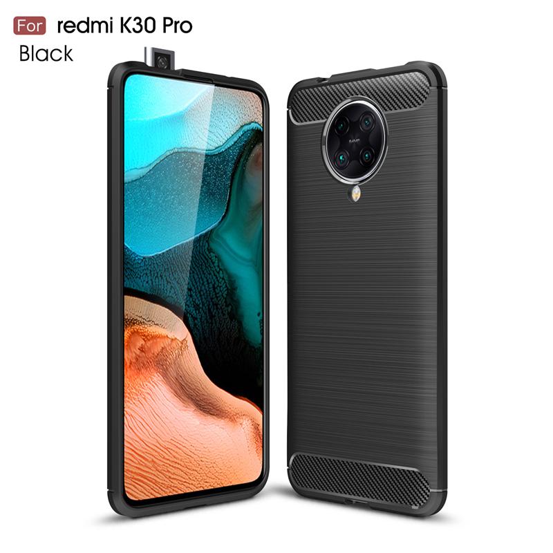 Carbon Fiber Cover For Xiaomi Poco F2 Pro Case Xiaomi Poco F2 Pro Rubber Silicone Shockproof Back Case For Xiaomi Poco F2 Pro