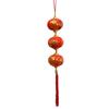 2026 New Year Hanging Lantern String - Small Flocked Ornaments for Spring Festival and Celebration Decor