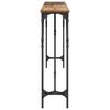 Console Table Reclaimed Wood Look 180 x 23 x 75 cm Plywood and Metal