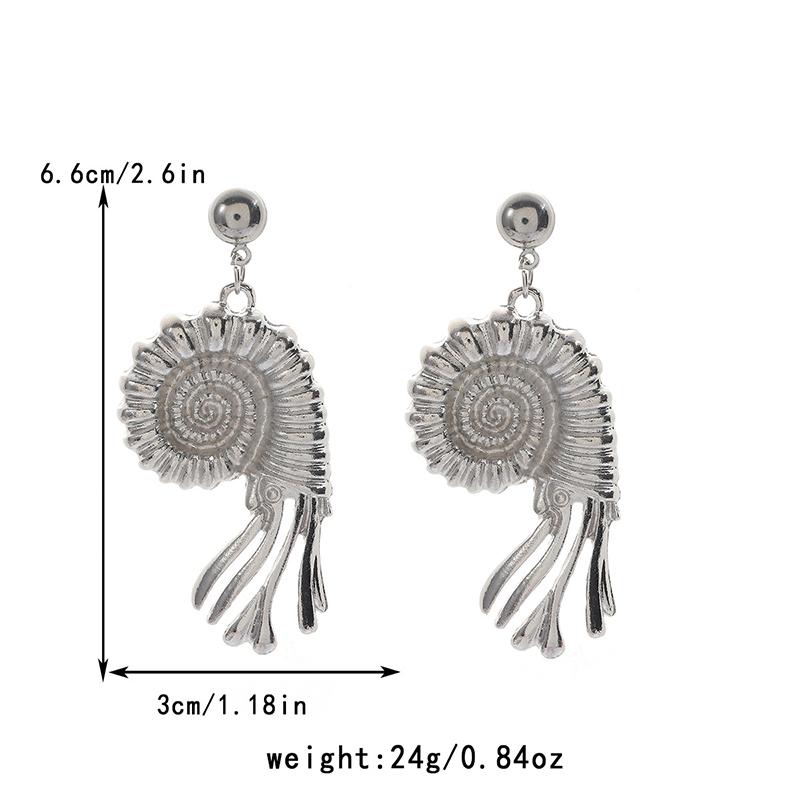 Women Bohemian Seashell Earrings Fashion Ocean Inspired Jewelry for Beach Vacation Lightweight Pendant Ear Jewelry