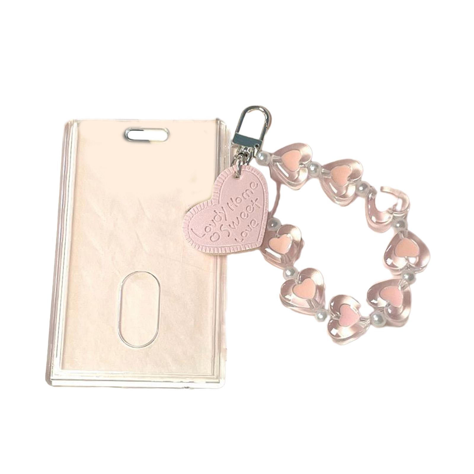 

Акриловый держатель для фотокарт с брелком для девушки Kpop Idol, держатель для фотокарты банка, автобуса, студенческой карты, защитный чехол, прозрачный жесткий чехол A