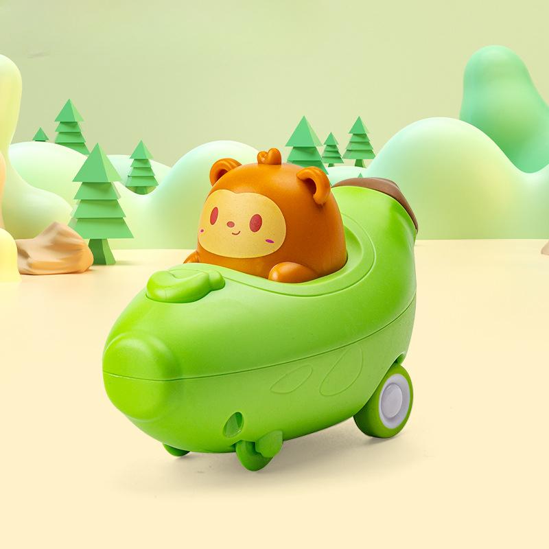Baby Animal Car Toys Toddler Press and Go Toy Cars Wind-up Cars Bunny Rabbit Airplane Vehicles for Easter for Toddler Kids
