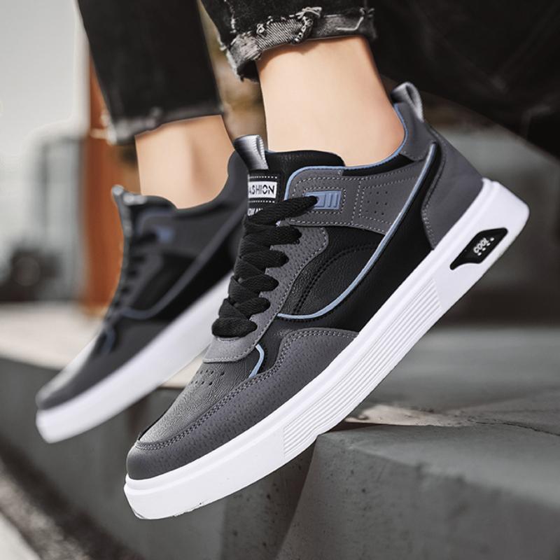 Men's Sneakers Lace-up Mens Vulcanized Shoes Lightweight Comfortable Outdoor Running Shoes Fashionable Versatile Tenis Masculino