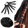 2Pcs Set Octopus Curler Headband Nightcap Suitable for Long Hair Satin Non Thermal Curling Iron Adjustable Strap Styling Tools