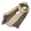 Color Matching Thin Fabric Cotton Scarf Simple Elegant Two-Color Scarf Vintage Versatile Long Shawl Men