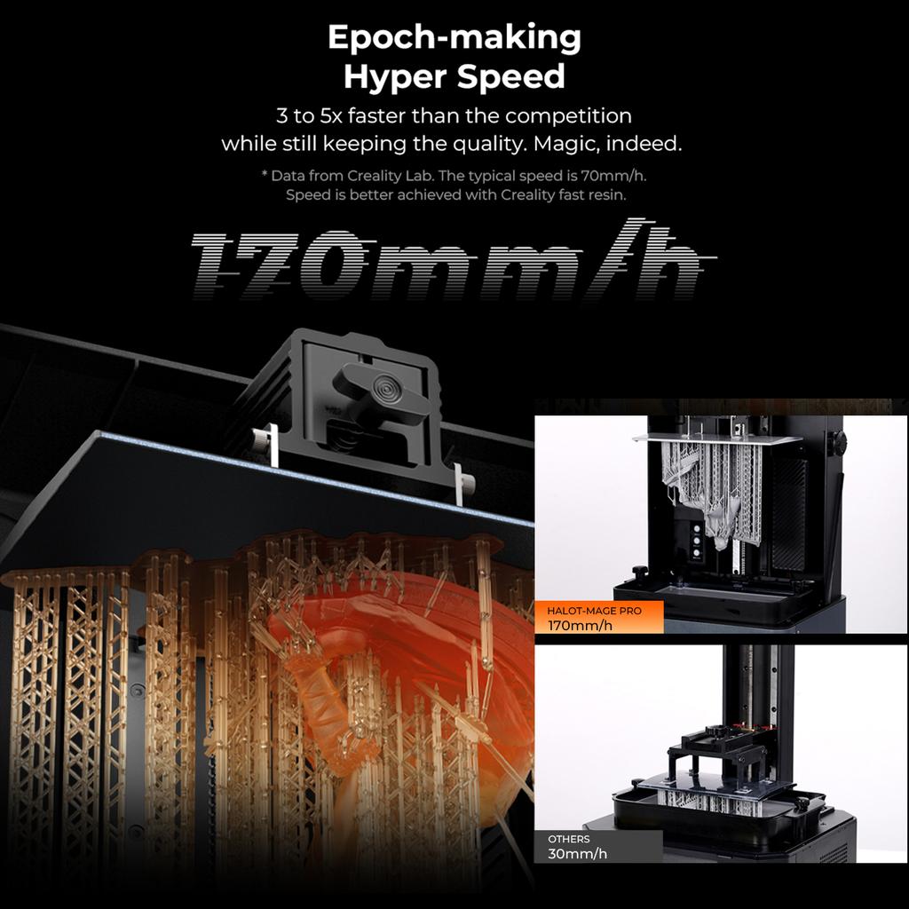 Creality HALOTMAGE Pro 3D-Drucker LCD UV-Lichthärtender Harzdrucker mit 8K-Auflösung 10,3
