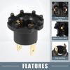 A ABSOPRO Headlight Bulb Socket Light Socket Lamp Socket Car Socket Headlight Headlight Headlight
