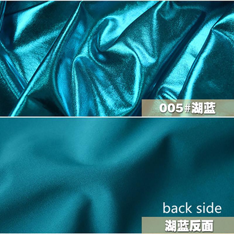 150cm*50cm Stretch Glänzend Goldfolie Bronzing Spandex Stoff Material PU glänzender Lederstoff für DIY Bühne Cosplay Kostüm Kleid